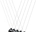 BOJIN Z-shaped Frame Newtons Cradle Balance Ball Science Psychology Puzzle Fun Desk Toy