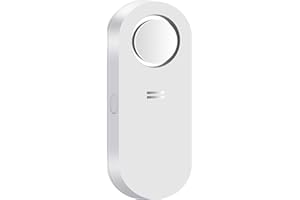 AGSHOME Rilevatore d'acqua, allarme da 120 dB, allarme per perdite e gocce sensibili, allarme di batteria scarica, per aree vulnerabili come cucina, bagno e cantina (batteria inclusa)
