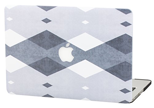 StarStruck MacBook Pro Retina 13 zoll Hülle Schutzhülle Case Cover MacBook Pro 13.3 Retina Hülle {A1502 / A1425} (Grau Weiß Kariert)