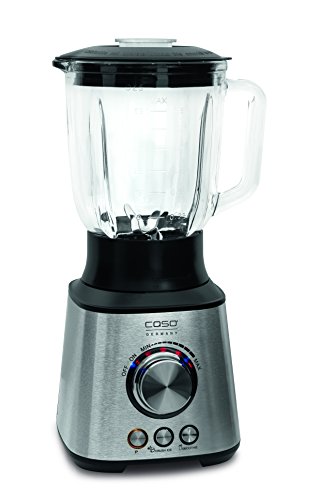 CASO B 1000 Design-Standmixer (1000 Watt, 13.000-16.000 Umdrehungen/Min.), 8-fach Messer, Edelstahlgehuse