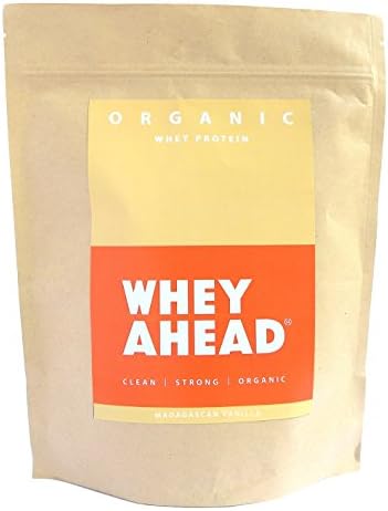 WHEY AHEAD Madagascan Organic Whey Protein Supplement, 1 kg, Vanilla