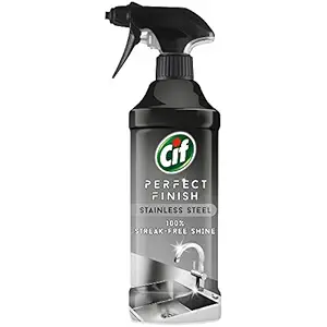 CIF Perfect Finish Stainless Steel Cleaner| Removes Tough Dirt|6x435ml