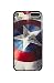 Produktbild Phone Kandy® Schwarz Soft TPU Gel Tasche für iPhone Marvel DC Comics Deadpool Superhero Prime (iPhone 7 or 8, Captain America)