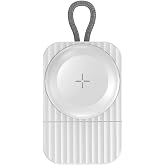 Rock W26 Apple Watch ile Uyumlu Manyetik Taşınabilir USB Şarj Cihazı, Beyaz, Type-C