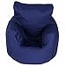 Children's Cotton Navy Blue Chair Bean Bag with Filling