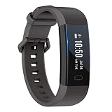 WShijie Farbdisplay smart Armband Herzfrequenz Blutdruck Blut Sauerstoff Schlaf Überwachung Pedometer Wasserdichte Nachricht Push mehrsprachige Fitness-Tracker,Black
