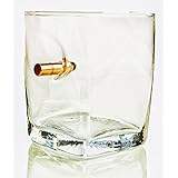 Geschenkidee Whiskyglas mit realem Projektil Kaliber.308