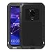 Produktbild Simicoo Huawei Mate 20 Hybrid Aluminium Metall Bumper Stoßfest Schutz Militär Starkes Silikon Schraube Displayschutzfolie staubdicht stoßen Heavy Duty Gehäuse Hard Handyhülle Black