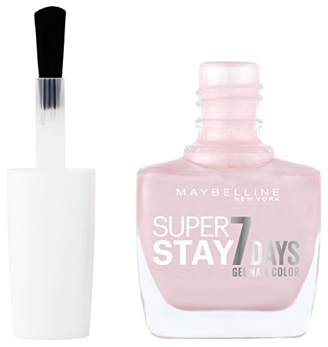 Maybelline New York Make-Up Superstay Nailpolish Forever Strong 7 Days Finish Gel Nagellack 78 Porcelain / Farblack mit ultra starkem Halt ohne UV Lampe in hellem Rosa, 1 x 10 ml - 2