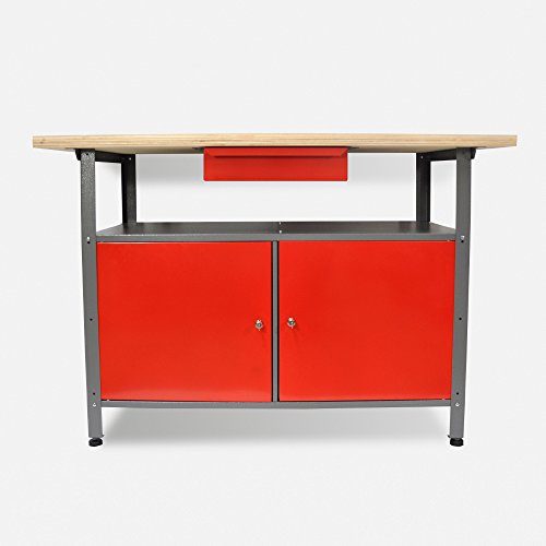 Werkstatteinrichtung bestehend aus: Werkbank, Werkstattschrank und Euro-Lochwand - 2