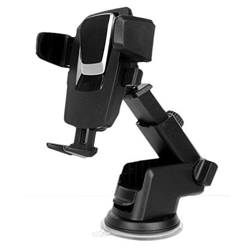Car Mount, Easy One Touch 4 Dashboard & Windshield Car Mount Holder for iPhone X 8 8 Plus 7 Plus 6s Plus 6 SE Samsung Galaxy S9 S9 Plus S8 Plus S8 Edge S7 S6 Note 8 5SE and More