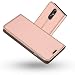 Produktbild LG Q7 Hülle,Radoo Premium PU Leder Handyhülle [Ultra Slim][Kabelloses Aufladen Unterstützung] Brieftasche-stil Magnetisch Folio Flip Klapphülle [Transparenter TPU Stoßfänger] Etui Brieftasche Hülle [Karte Halterung] Schutzhülle Tasche Case Cover für LG Q7 (Roségold)