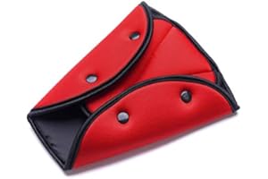 BHYSHOP Car Safe Fit Sicherheitsgurt Stabiler Sicherheitsgurt-Fixierer Justiergerät Fixator (rot)