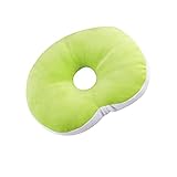 Pingenaneer Oreiller Bébé, Infantile Anti Tête Plate Oreiller Ultra Souple Memoire de Forme Oreiller Vert