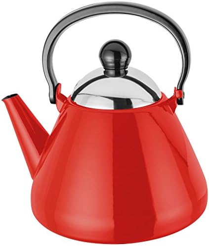 RED 1.5L STOVE TOP KETTLE ALL HOBS OVEN SAFE 20CM X 20CM X 22CM 5 YEAR GUARANTEE