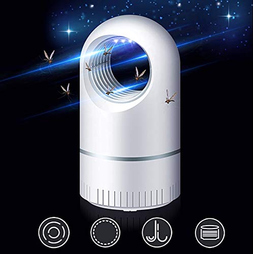 PONCTUEL ESCARGOT Anti-Mosquito Lampe, Alimentation USB LED UV Piège à Insectes Non Toxique Non Rayonnement pour Intérieur Camping