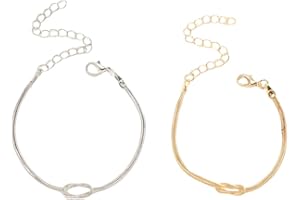 FDEETY 2 Pezzi Set di Bracciale Donna Uomini Coppia Braccialetto Elegante Gioielli Braccialetti Set Bracciali Anniversario Matrimonio Regalo per Marito Moglie Fidanzato Fidanzata