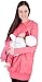 Mija - 2 in 1 Maternity & Nursing breastfeeding warm Hoodie Top Pullover 7102A (S / M, Apricot)