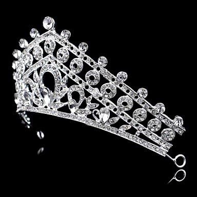 MJW&amp;G Women/Flower Girl Bridal Rhinestone Crystal Flower Cown Tiaras With Wedding/Party Headpiece Queen Stlye , sliver