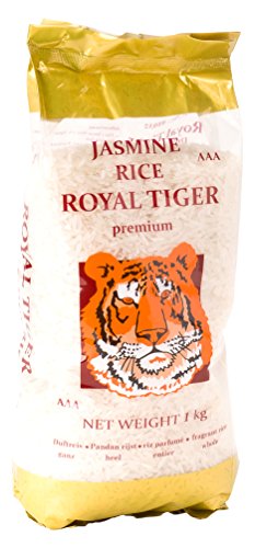 Royal Tiger Arroz Jazmines - Paquete de 12 x 1000 gr - Total: 12000 gr