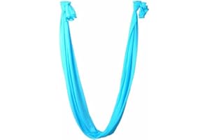 QINGSI Aerial Yoga Hammock Silk Fabric Swing Durable Multi-Functional Elastic Yoga Hammock Training Accessory Yoga Pilates Inversion Tool for Beginners and Professional