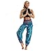 Produktbild Damen Männer Pumphose Pluderhose Leichte Haremshose Boho Feder Kleine Augen Kompass Drucken Freizeithose Aladinhose Hose Laterne Yogahosen by WWricotta