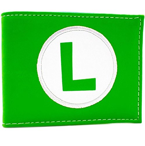 Preisvergleich Produktbild Nintendo Super Mario Luigi Hat Logo Grün Portemonnaie Geldbörse