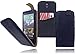 Produktbild DeVills Echt Leder Tasche Flip Case für das HTC Desire 610 Flip Cover Schutzhülle mit Magnetverschluss - EC-/ Kreditkartenfach - SIM und SD Kartenfach aus edlem Rindleder in trendigem Used Look in crazy schwarz / crazy black