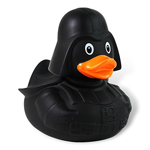 HC-Handel 919941 Vinyl Badeente "Black Star" 9 cm