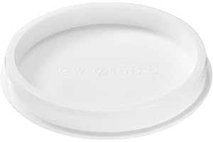 sourcing map 1 tappo per foro in silicone, tappi rotondi impermeabili in gomma per bottiglie per tubi, per foro da 155 mm per bottiglia da bagno, bianco