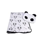 Delmkin Kinderdecke Süß Panda Plüsch Decke & Kissen Kombi-Sets - 7