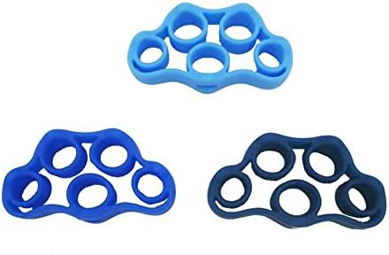 L Middle-Aged And Elderly Hand Injuries Finger Rehabilitation Training Equipment Silicone Fingers Rally Stretcher (Three Colors Randomly)