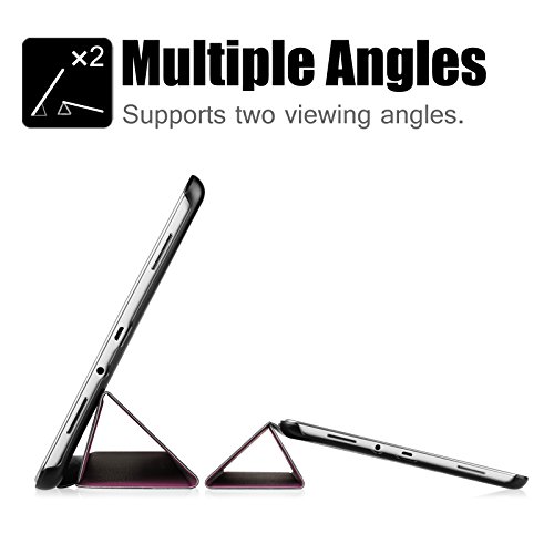 Fintie Samsung Galaxy Tab A 9.7 Hülle Case – Ultra Schlank Superleicht Ständer Smart Shell Cover Schutzhülle Etui Tasche mit Auto Schlaf / Wach Funktion für Samsung Galaxy Tab A 9.7 T550N / T555N 24,6 cm (9,7 Zoll) Tablet-PC, Lila - 7