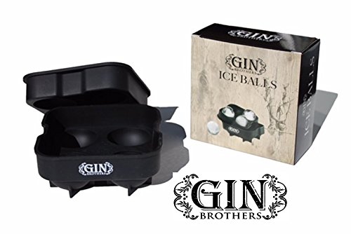 XXL-Eiskugelform für 4 Eiskugeln mit 4,5 cm Durchmesser und 2er Pack XXL-Eiswürfelform für je 8 Eiswürfel, 100 % BPA frei, Lebensmittelecht 5×5 cm Eiswürfel, riesige Eiswürfelform, kühlt X-tra lange, verwässert nicht - 3