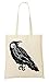 Produktbild Raven Skull Birds Collection Horror Skeleton Zombie Inception Tragetasche Einkaufstasche