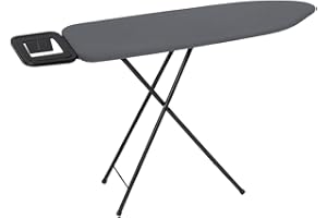 Acomoda Textil - Tabla de Planchar con Funda 100% Algodón 131X37 cm Plegable, Resistente y Ergonómica. Soporte para Planchar de Altura Ajustable y Antideslizante de Fácil Almacenaje.