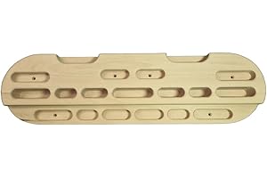 Secoroco Drewniana deska do wspinaczki – naturalna deska treningowa brzozowa do boulderingu, wspinaczki i treningu siłowego, możliwość personalizacji, podstrunnica do treningu palców i przedramion