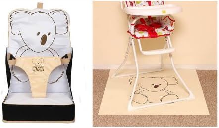 Pipsy Koala BUNDLE On the Go Booster Seat &amp; Highchair Splash Mat 90 x 90