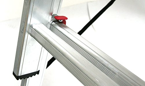 Alu-Schiebeleiter 3×8 Stufen, Arbeitshöhe: 5,8m, 220x41x17, Aluminium, Marke: Szagato (Stehleiter, Anlegeleiter, Aluleiter, Kombileiter, Leiter) - 2