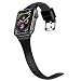 Produktbild Moretek Armband Kompatibel für Apple Watch,Sport Silikon Ersatz Atmungsaktives Uhrenarmbänder für Apple Watch Series 1 2 3, 38mm, 42mm Nike+, Sport, Edition für Frauen Männer Ersatzband (38mm, Black)