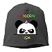 Produktbild Fashion Funny Unicorn Ninja Panda Unisex Knit Hat Soft Stretch Beanies Skull Cap Hedging Cap Black