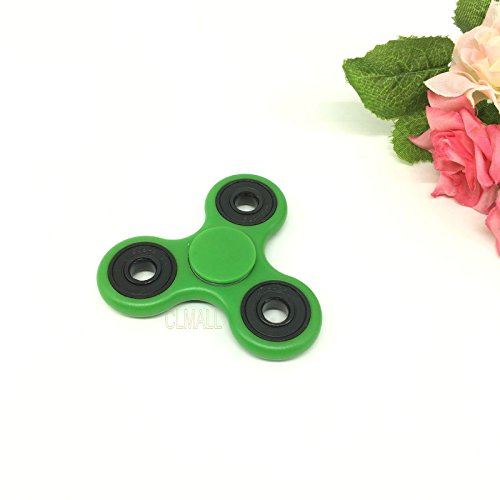 CYMALL 2017 New Hand spinner Tri-Spinner Fingertip gyroscope Toy Fidgets Hand Spinner Increase kids toys Adult Funny Anti Stress Toys Gifts (Green)