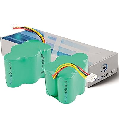 Visiodirect Lot de 2 batteries pour Ecovacs Deebot D730 aspirateur robot 3500mAh 6V - Visiodirect -