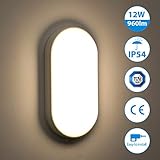 ❤ Blendfrei/flimmerfrei: Hochwertige LEDs mit 960 Lumen in einem weißem Gehäuse bieten ein gleichmäßiges, flimmerfreies, flackerfreies und blendfreies Licht.