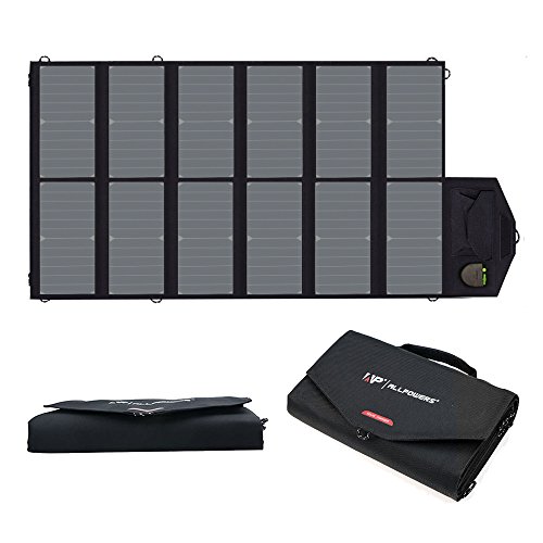 ALLPOWERS 80W Faltbares Solarpanel SunPower Solar LadegerÃ¤t (Dual 5V USB mit iSolar Technologie + 18V DC Ausgang) fÃ¼r Laptop, Tablet, iPad, iPod, Smartphone, iPhone