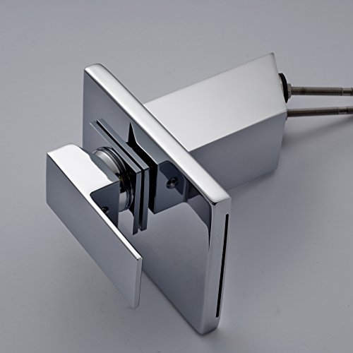 Chrom Waschtischarmatur Wasserfall Waschbecken Armatur Wasserhahn Spültischarmatur Kupfer Mischbatterie Waschbeckenarmatur für Bad und Küche - 4