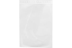 HeiGroup - HeiZip 1000 sacchetti con chiusura a pressione 120 x 170 mm – circa 0,5 l, 90 my (extra forte), di qualità alimentare, trasparente