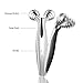 TOUCHBeauty TB-1682 Face Massage Roller with 70 degree V-shaped Lifting Microcurrent Device For Facial Toning & Lifting Body Slimming Skin Tighten Anti Ageing Device (Silver)