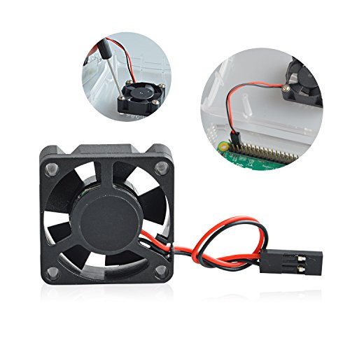 Aukru sin escobillas DC 5V 0 2A Ventilador   los disipadores de calor para Raspberry Pi 2 modelo B   Raspberry Pi 3 Modelo B
