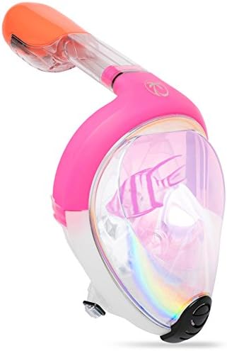 Tropico Gear Full Face Snorkel Mask with Mirror Lens providing Crystal Clear Vision for Adults and Kids 12+
